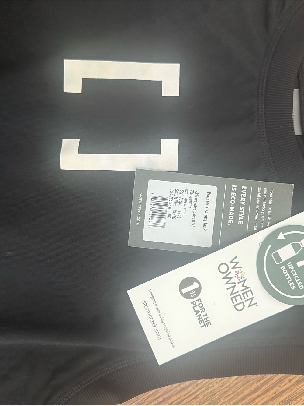 Black [solidcore] sleeveless workout tank with bracket logo! - Picture 3 of 3